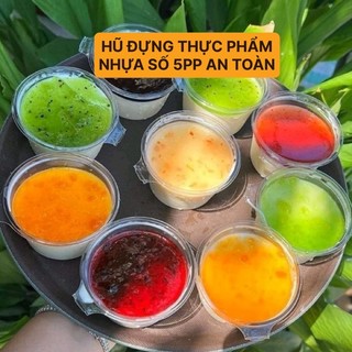 Hũ Nhựa Đựng Sốt Chấm, Caramen, Bánh Chất Liệu Nhựa Số 5 PP An Toàn Thực Phẩm