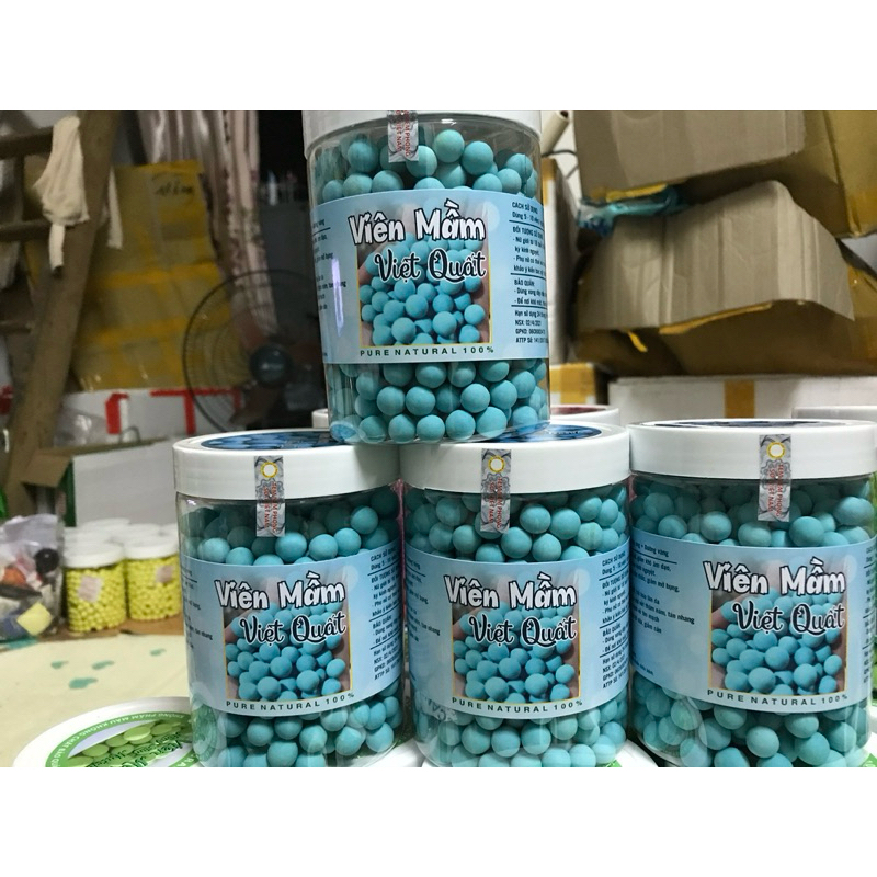 viên mầm việt quất ( đóng túi zíp 500g )