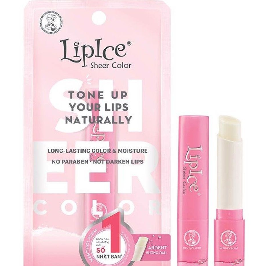 Son Dưỡng LipIce Hiệu Chỉnh Sắc Môi Hương Dâu 2.4g Sheer Color - Ardent