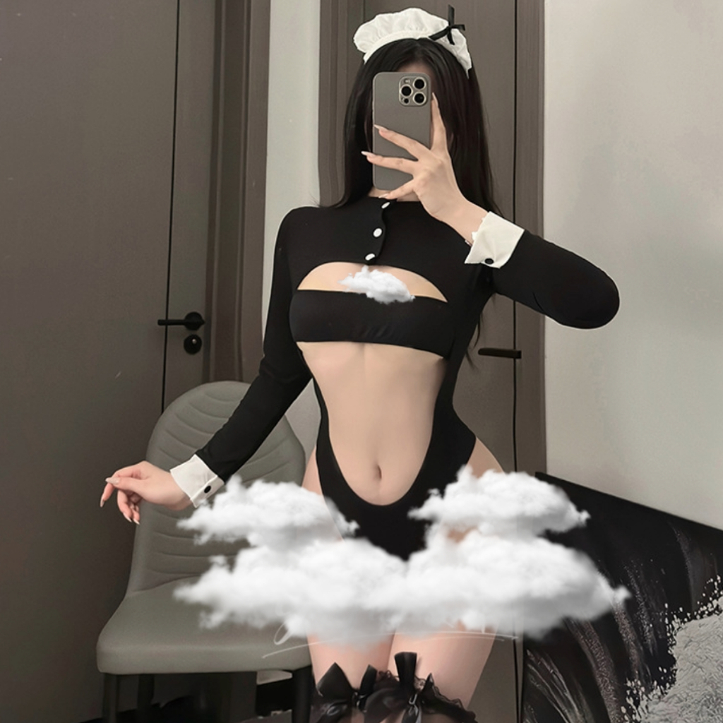 Cosplay nữ hầu gái 5 cách mặc sexy - bodysuit ngủ hóa trang Maid nàng giúp việc gợi cảm Lolita | BigBuy360 - bigbuy360.vn