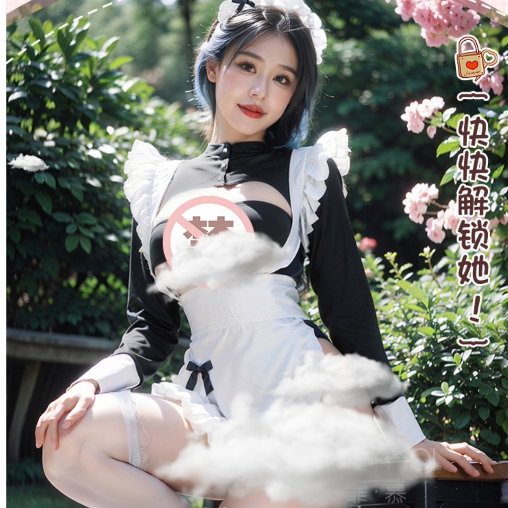 Cosplay nữ hầu gái 5 cách mặc sexy - bodysuit ngủ hóa trang Maid nàng giúp việc gợi cảm Lolita | BigBuy360 - bigbuy360.vn
