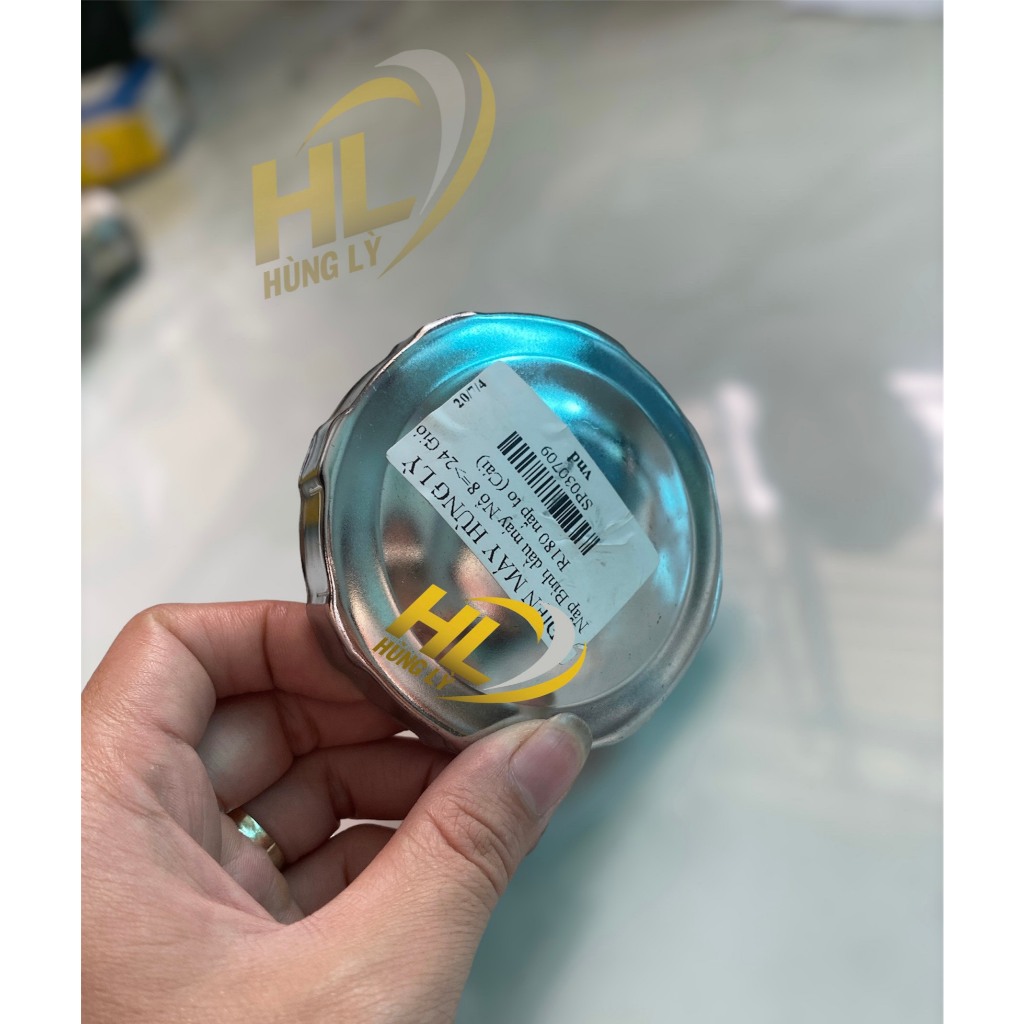 Phụ tùng hùng lỳ Nắp Bình dầu máy Nổ 8=>24 Gió R180 nắp to