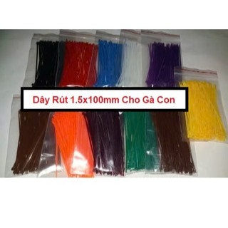 10 Bịch Dây Rút Màu Cho Gà Con