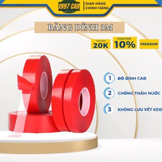 Băng Keo 3M 2 Mặt Siêu Dính Chuyên Dụng Cho Ô Tô – Cuộn 3 Mét