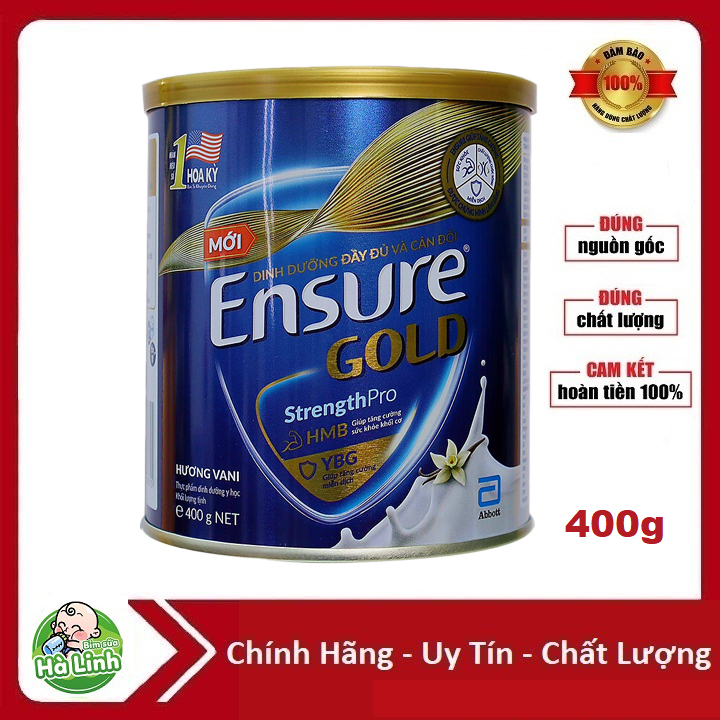 Sữa bột Ensure Gold 400g (Date 2027)