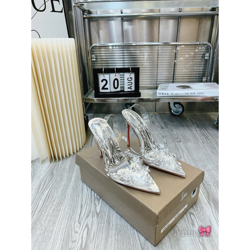 Sandal cao gót L gót nhọn ~10p