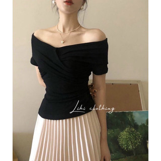 Áo Thun Chéo Ngực Sexy Sang Chảnh Cho Bạn Gái