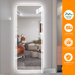  Gương Toàn Thân Chữ Nhật Treo Tường Led Cảm Ứng Cao Cấp DECOR HOMES 