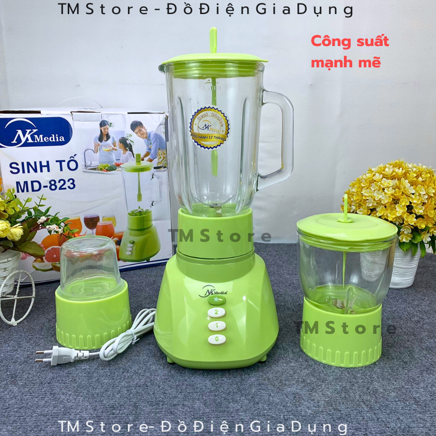 Máy Xay Sinh Tố NK Media MD-823 chuẩn cao cấp , Máy Sinh Tố Xay Rau Củ Quả Thịt Các Loại Tm Store