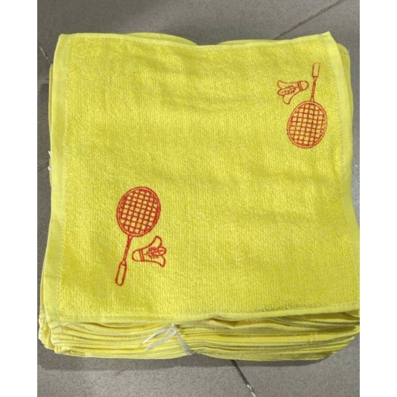 Set 10 khăn mặt vuông trẻ mầm non có ký hiệu
