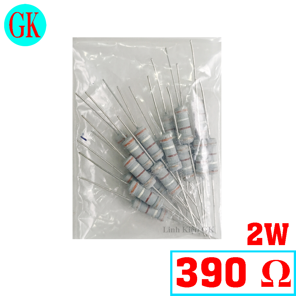 (20 con) Điện trở 390 ÔM 2W [A-17-16]