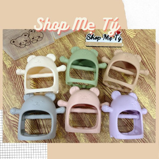 (KÈM HỘP ĐỰNG) Gặm nướu Silicon Bar rot gấu cho bé từ 3 tháng siêu mềm siêu xinh (BARROT)