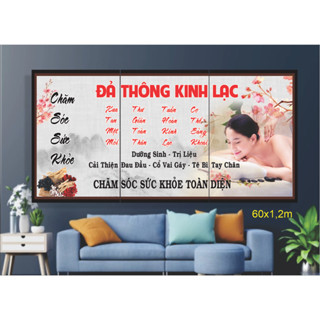 TRANH SPA  dưỡng sinh 3 tranh ghép kt  khủng