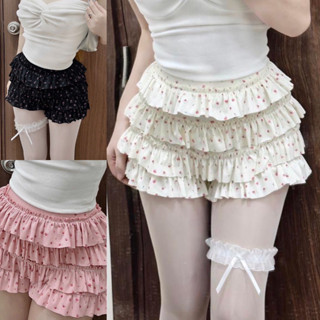 Quần Giả Váy 4 Tầng Xếp Ly Dáng Ngắn Lưng Thun Họa Tiết dễ thương nhiều màu m815