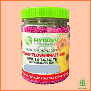 Phân Bón Lan và hoa kiểng Rynan 240, Nuôi hoa, dưỡng hoa lâu tàn hiệu quả Vuonbabylon - Hủ 150g