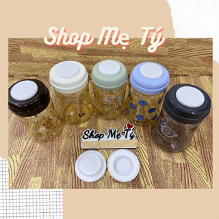 Nắp chặn sữa Silicon, nắp trữ sữa lắp cổ bình sữa cho bình cổ rộng (Moyuum, Grosmimi, Tovi Molly, Pigeon, Bebepick, ...)