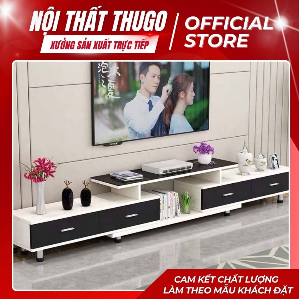  Kệ tivi sàn KTS-023  lắp sẵn  cho phòng CAO CẤP  Kệ decor phòng khách sang trọng gỗ MDF lõi xanh chống ẩm mốc 