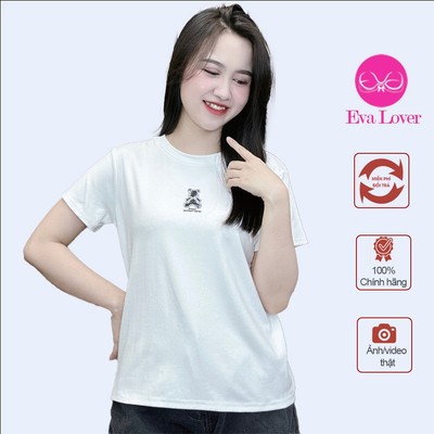 Áo phông nữ hình gấu form xuông chất cotton mềm mịn co giãn 4 chiều