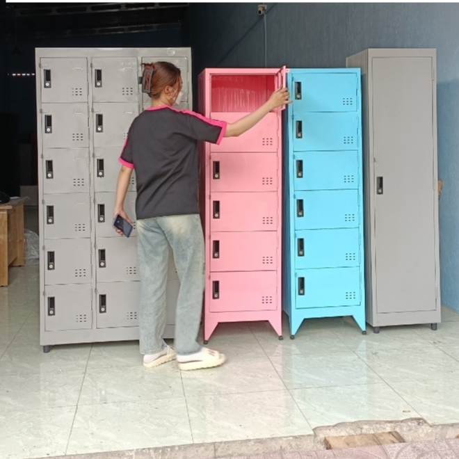 Tủ hồ sơ locker, Tủ locker mini đựng đồ riêng cho nhân viên văn phòng tủ locker ngăn khóa có chìa đầ