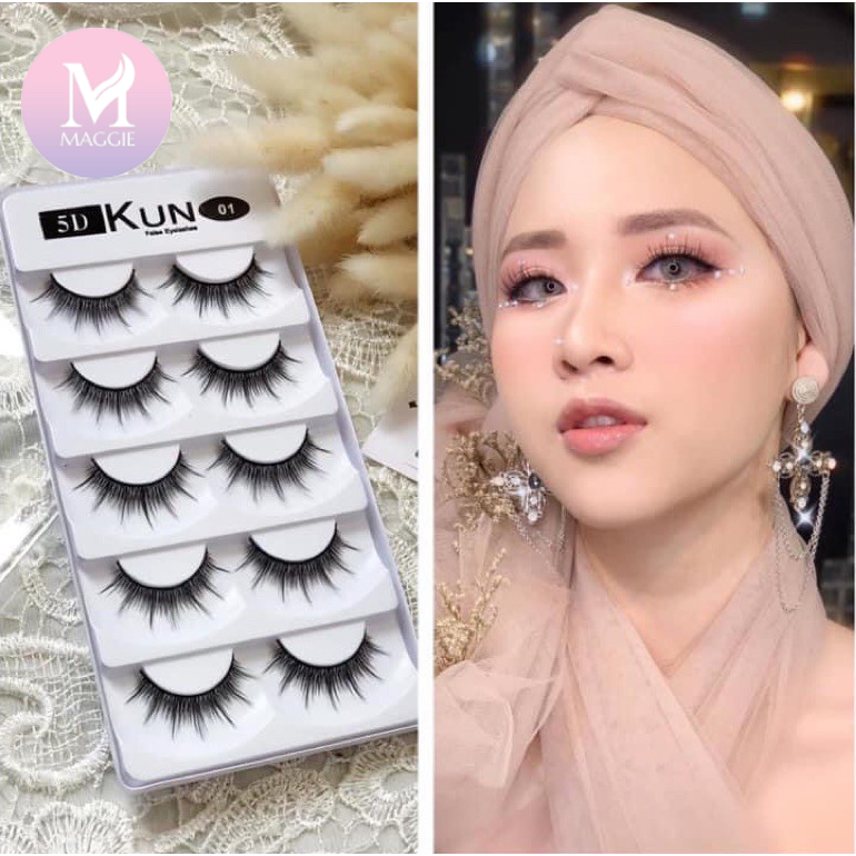 Lông Mi Giả Kun 5D - Hộp mi giả Idol 28 hàng