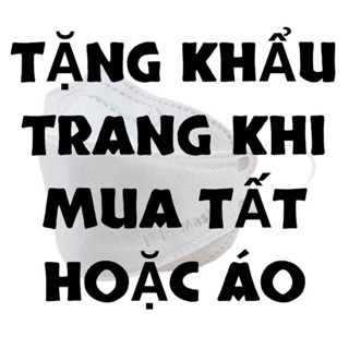Tặng khẩu trang khi mua tất hoặc áo thun, áo hoodie, áo sweater chất cotton dày dặn #11