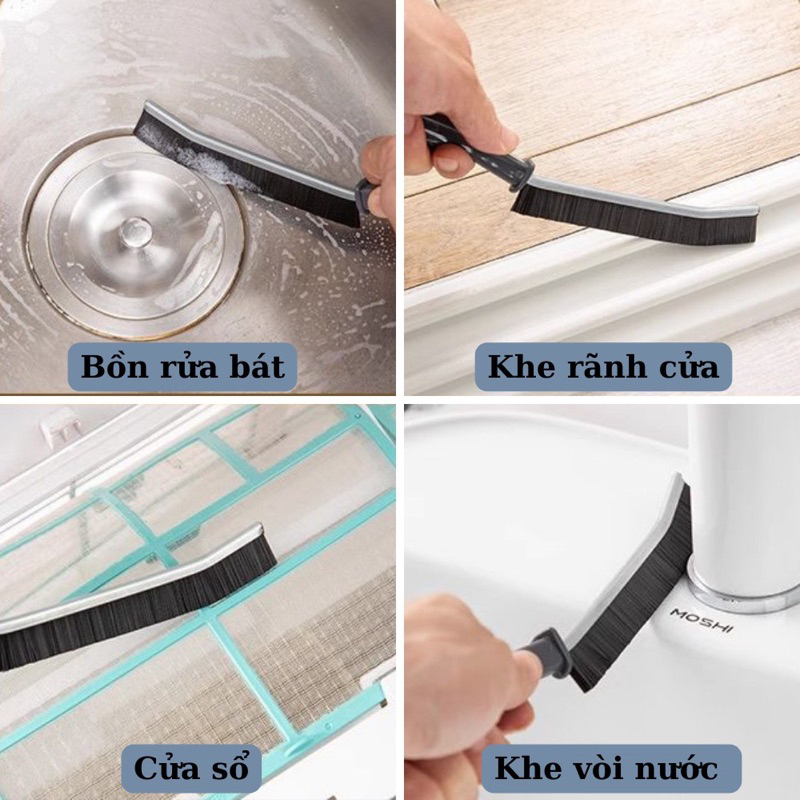 Bàn Chải Vệ Sinh Khe Hở Góc Rãnh Đa Năng, Cọ Vệ Sinh Khe Nhà Tắm, Khe Cửa Nhà Bếp Nhỏ Gọn Tiện Lợi 88453