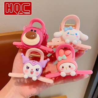 Sét 4 Kẹp Tóc Càng Cua Hình Gấu Dâu Siêu Kute Cho Bé Gái - Cặp Tóc Hoạ Tiết Hoạt Hình Cho Bé - HQC054