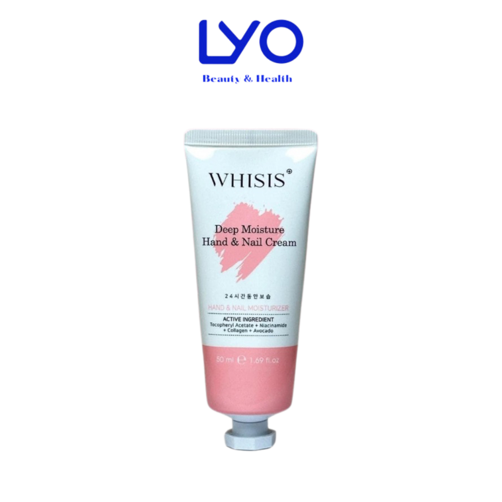 Kem Dưỡng Da Tay và Móng Hương Nước Hoa Whisis Deep Moisture Hand & Nail Cream Cấp Ẩm Sâu, Giúp Mềm Mịn Da Hàn Quốc 50ml