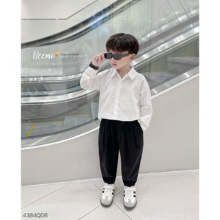 Quần baggy Beemo may ly vải kaki cho bé trai mặc đi chơi, đi học từ 9-24kg 4384QDB