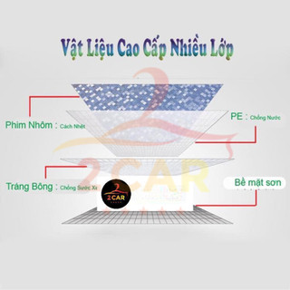 Bạt Che Phủ Xe Toyota Rush Cao Cấp (bạt 3 lớp Tráng Nhôm, chống xước, che nắng nóng , chống nước mưa hiệu quả)