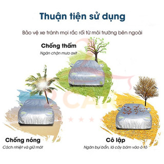 Bạt Che Phủ Xe Toyota Rush Cao Cấp (bạt 3 lớp Tráng Nhôm, chống xước, che nắng nóng , chống nước mưa hiệu quả)
