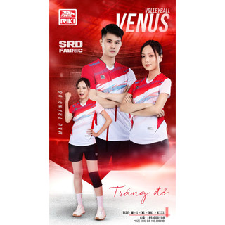 [Có size 3XL] Bộ bóng chuyền RIKI VOL VENUS Chất Vải Thoáng Mát, Thoải Mái Vận Động Bật Nhảy