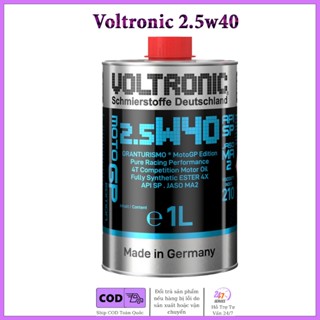 Nhớt cao cấp cho xe số, côn tay Voltronic 2.5w40 MotoGP Edition (Có Chiết Lẻ)