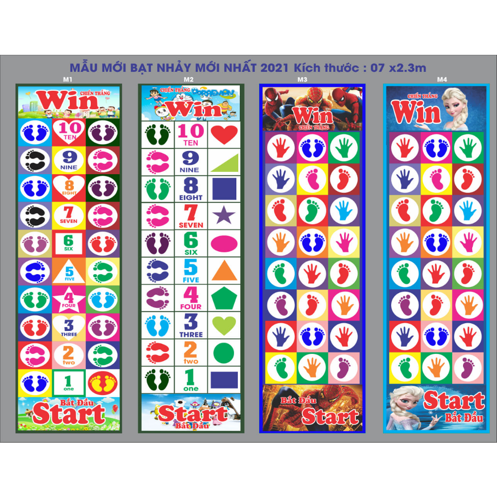 Thảm bạt JUMPING MAT chơi vận động cho bé phát triển trí não năm 2024