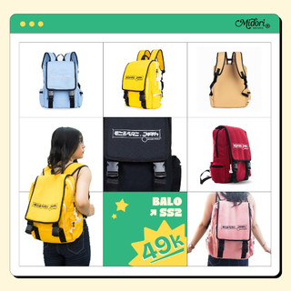 Balo Đi học Chống Nước Vàng Hồng Đựng Laptop Nam Nữ Thời Trang Season 2 Unisex Local Brand MIDORI M STUDIO