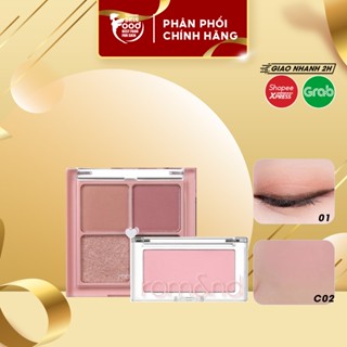 Combo Bảng Phấn Mắt Romand Better Than Eyes + Má Hồng Romand Better Than Cheek