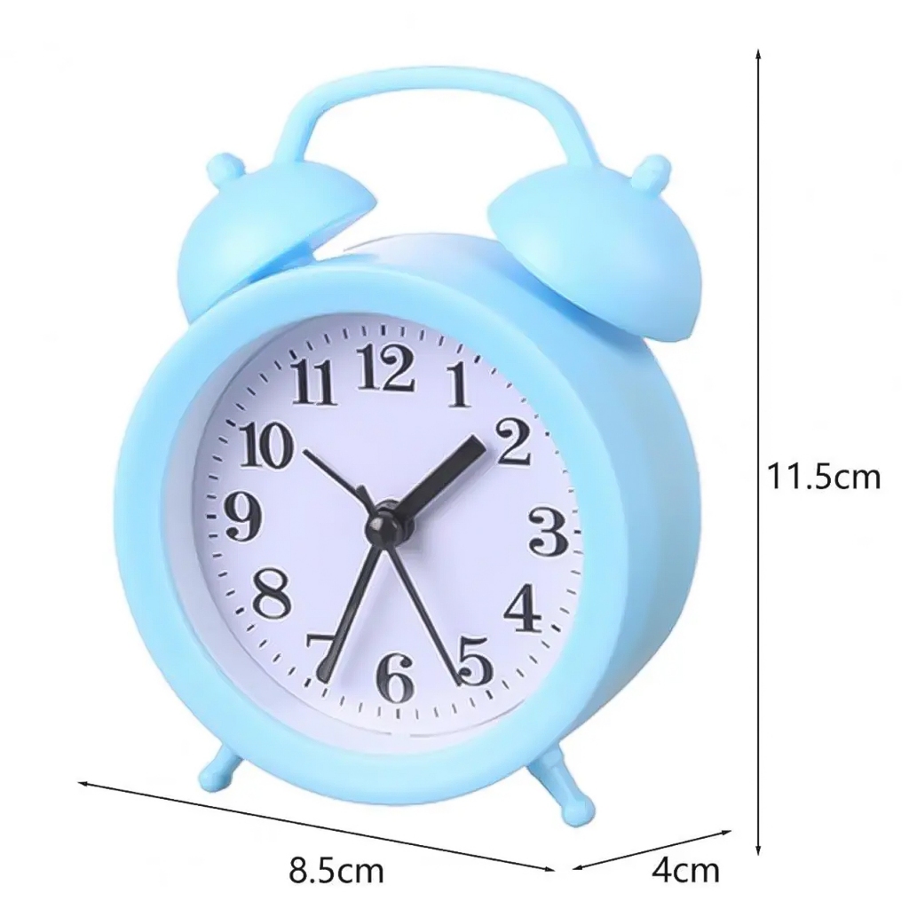 Đồng Hồ Báo Thức Hai Quả Chuông Gõ Kim Trôi Mẫu mới -dc3870