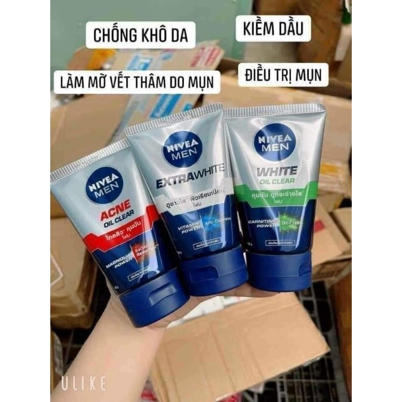 sữa rửa mặt Nivia Men 100g