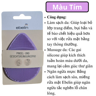 Miếng rửa mặt Silicon Ebelin Đức