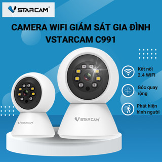 Camera giám sát VSTARCAM C991 kết nối WIFI, góc quay siêu rộng, phát hiện chuyển động, theo dõi người, báo động âm thanh