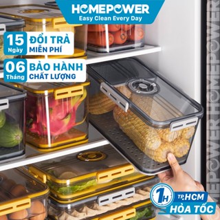 Hộp Nhựa Đựng Thực Phẩm Cao Cấp Homepower - Khay Lót Đáy Tách Nước