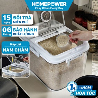Thùng Đựng Gạo Nắp Lật Thông Minh Homepower HDG-T
