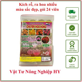 Phân bón chuyên hoa hồng – gói 24 viên - kích rễ - ra nhiều hoa - màu sắc đẹp