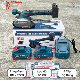Máy Ốp Lát Gạch Boshun HM - RG63 Siêu Khỏe - Máy Lát Gạch Men - Lực Hút 90KG - Đầm Rung Hút Gạch