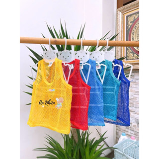 Combo 10 áo ba lỗ lưới mặc mát mùa hè 6-18kg