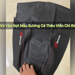 Vỏ Yên Gọt Thêu Viền Chỉ Đỏ Wave 50/100/110