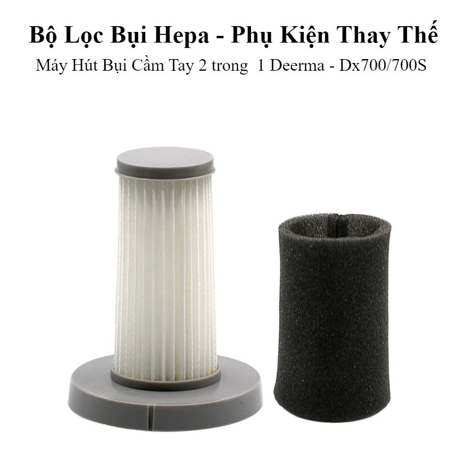 Bộ Lọc thay thế Máy Hút Bụi Cầm Tay DEERMA DX700/DX700S - Phụ kiện máy hút bụi Deerma