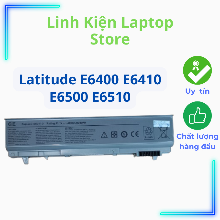 Pin Laptop Dell Latitude E6400 E6410 E6500 E6510 - Pin Dell New