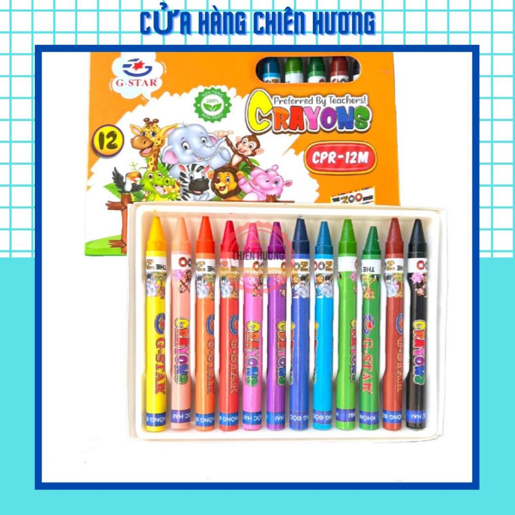 Bộ 12 cây sáp tô màu thơm