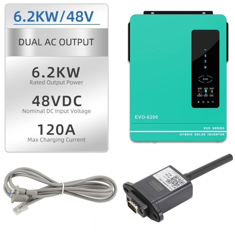 Biến tần năng lượng mặt trời  SCI-EVO-6200W-48V - Hybrid độc lập, bù lưới chính hãng Anern KÈM WIFI